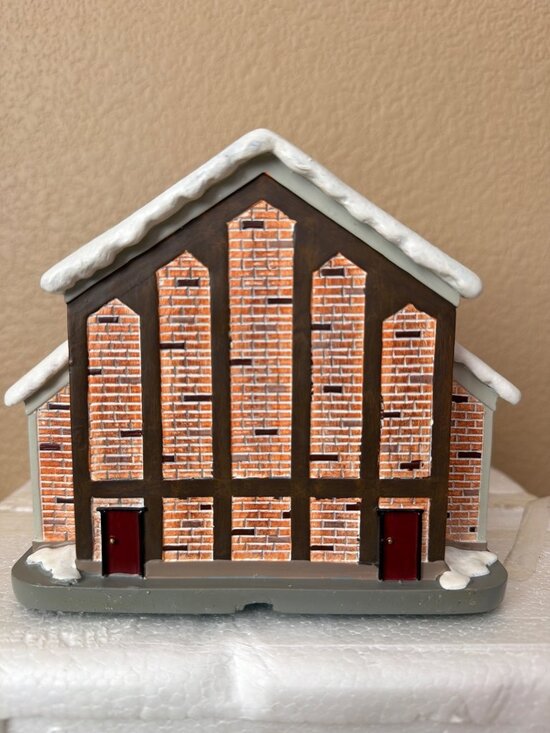 2005 Hawthorne Christmas Village Boston Red Sox Lighted Theater w/ COA Box Cord - Picture 9 of 16